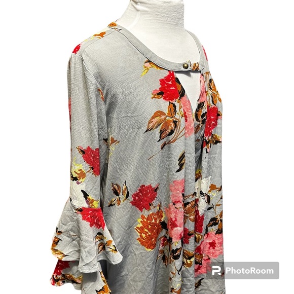 Jodifl small blouse floral with bell sleeves - Picture 4 of 8